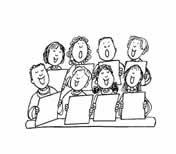 Choir singing